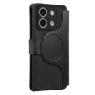 Redmi Note 13 Pro 5G Case - MagSafe RFID Zipper Wallet Leather (Black) - 3