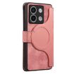 Redmi Note 13 Pro 5G Case - MagSafe RFID Zipper Wallet Leather (Pink) - 3