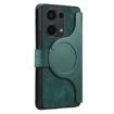 Redmi Note 13 Pro 4G Case - MagSafe RFID Zipper Wallet Leather (Green) - 3