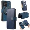 Redmi Note 13 Pro+ Case: MagSafe RFID Zipper Wallet Leather (Blue) - 1