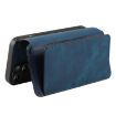 Redmi Note 13 Pro+ Case: MagSafe RFID Zipper Wallet Leather (Blue) - 5