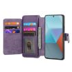 Redmi Note 13 Pro+ Case: MagSafe RFID Zipper Wallet Leather (Purple) - 4