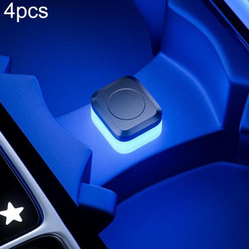 4pcs Blue USB LED Car Atmosphere Lights - 1
