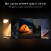 4pcs Blue USB LED Car Atmosphere Lights - 2