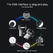Car USB LED Atmosphere Light 4pcs - Ice Blue Lighting Kit - 3