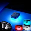 Car USB LED Atmosphere Light 4pcs - Ice Blue Lighting Kit - 8