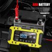FOXSUR FBC1206F 12V 6A Car Motorcycle Battery Charger, US Plug, Yellow - 4