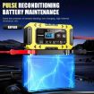 FOXSUR FBC1206F 12V 6A Car Motorcycle Battery Charger, US Plug, Yellow - 7