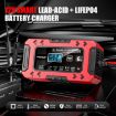 FOXSUR FBC1206F 12V 6A Car Motorcycle Battery Charger, AU Plug, Red - 2