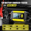 FOXSUR FTC-1206 12V Car Motorcycle Battery Charger Tester AU Plug - 2