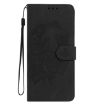 Xiaomi Poco F7 Pro Black Leather Case - Moonlit Butterfly Dance Pattern - 2