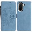 Xiaomi Poco C71 Global Blue Leather Case - Moonlit Butterfly Dance - 1