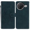 Redmi K80/K80 Pro Green Leather Case - Moonlit Butterfly Dance Pattern - 1