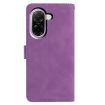 Redmi A5 4G Purple Leather Case - Moonlit Butterfly Dance Pattern - 3