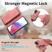 OPPO Reno13 F Case: MagSafe RFID Zipper Wallet Leather (Pink) - 7