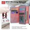 OPPO Reno13 F Case: MagSafe RFID Zipper Wallet Leather (Pink) - 9