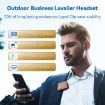 K89 Business Lavalier Single Ear Bluetooth Earphones - Gold - 9
