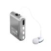 K89 Business Lavalier Single Ear Bluetooth Earphones - Silver - 4