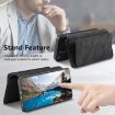 Realme 14 Case: MagSafe RFID Zipper Wallet Retro Leather (Black) - 5
