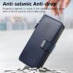 Realme 14 CaseNeo MagSafe RFID Zipper Wallet Leather Case - Blue - 4