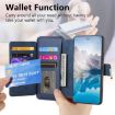 Realme 14 CaseNeo MagSafe RFID Zipper Wallet Leather Case - Blue - 8
