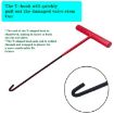 13pcs Car Tire Repair & Valve Installation Tool Set (Red) - 4