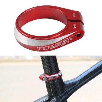 TOSEEK 31.8mm Aluminum Bicycle Seat Tube Clamp - Red - 1