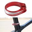 TOSEEK 34.9mm Red Aluminum Alloy Bicycle Seat Tube Clamp - 1