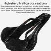 TOSEEK P10 Carbon Fiber 3D Printed Bike Seat, 143mm Width - 7