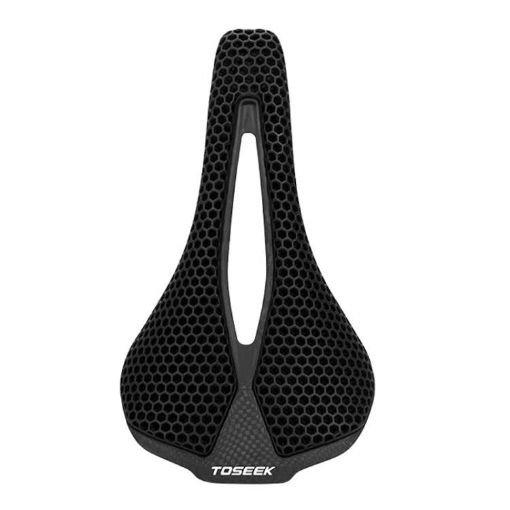 TOSEEK P300 Carbon Fiber 3D Printed Bike Seat - 3K Plain Weave - 1