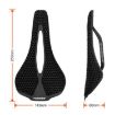 TOSEEK P300 Carbon Fiber 3D Printed Bike Seat - 3K Plain Weave - 2