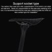 TOSEEK P300 Carbon Fiber 3D Printed Bike Seat - Road/Mountain 3K Twill - 7