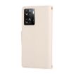 OPPO A57/A77 5G Wallet Leather Phone Case with Crossbody Strap - White - 3