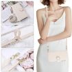 OPPO A57/A77 5G Wallet Leather Phone Case with Crossbody Strap - White - 6