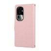 OPPO Reno10 Pro+ Pink Leather Wallet Phone Case with Crossbody Strap - 3