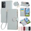 OPPO F21 Pro 5G Sky Blue Leather Wallet Case with Crossbody Strap - 1