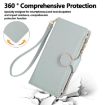 OPPO F21 Pro 5G Sky Blue Leather Wallet Case with Crossbody Strap - 4