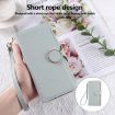 OPPO Reno12 F Sky Blue Leather Wallet Phone Case with Crossbody Strap - 7
