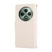 OPPO Reno12 F Leather Wallet Phone Case with Crossbody Strap - White - 3