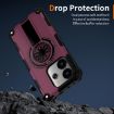 Redmi Note 14 4G Shockproof Kickstand MagSafe Case Purple - 4