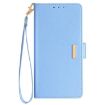 Redmi Note 14S 4G Blue Leather Crossbody Chain Phone Case - 2