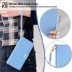 Redmi Note 14S 4G Blue Leather Crossbody Chain Phone Case - 8