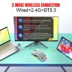HXSJ T66 Black RGB Rechargeable Mouse - Wired & Wireless 3 Modes - 3