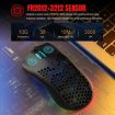 HXSJ T66 Black RGB Rechargeable Mouse - Wired & Wireless 3 Modes - 6