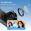 V5 64MP Retro Digital Camera 4K, 180 Flip Screen, Large Lens White - 4