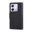 Xiaomi Poco M7 Pro 5G Leather Wallet Case with Crossbody Strap - Black - 3