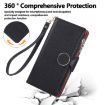 Xiaomi Poco M7 Pro 5G Leather Wallet Case with Crossbody Strap - Black - 4