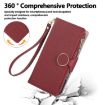 Redmi K80 Pro/Poco F7 Ultra Leather Wallet Phone Case with Strap (Red) - 4
