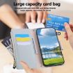 Redmi K80 Pro/Poco F7 Ultra Sky Blue Leather Wallet Case with Strap - 8