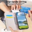 Redmi K80/Poco F7 Pro Leather Wallet Phone Case with Strap - White - 8